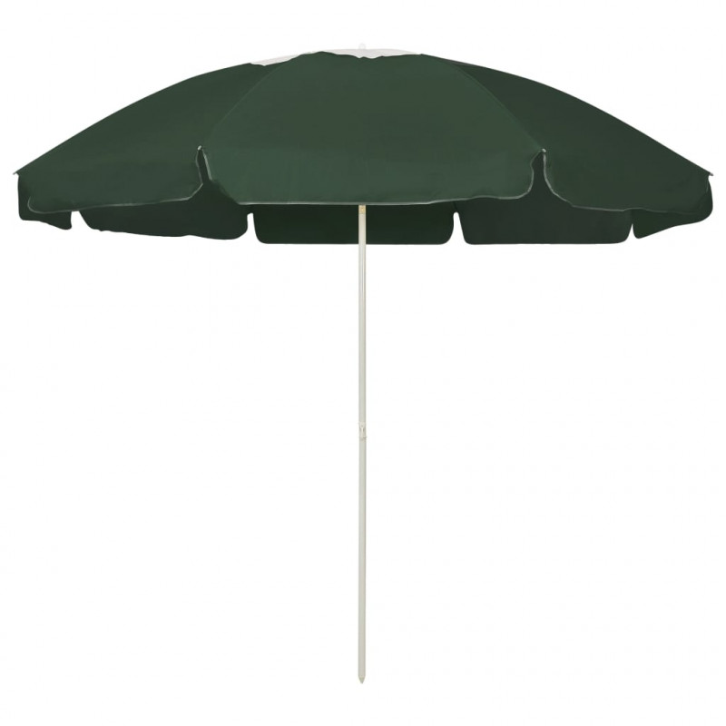 Parasol plażowy, zielony, 240 cm