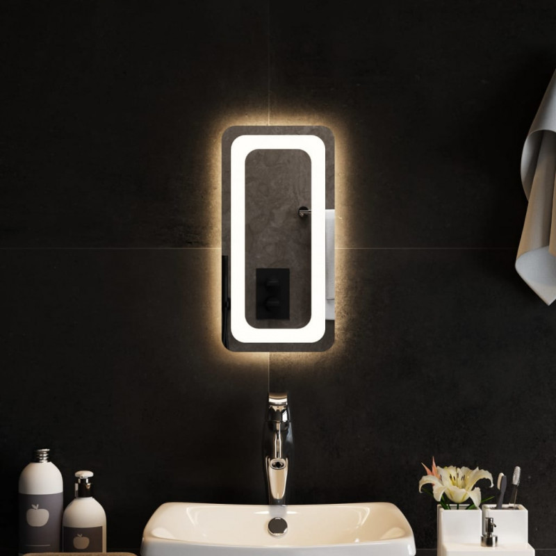 Lustro łazienkowe z LED, 20x40 cm