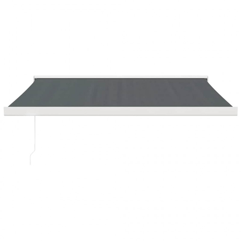 Zwijana markiza, antracytowa, 3,5x2,5 m, tkanina i aluminium