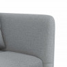 Sofa rozkładana L, jasnoszara, 275x140x70 cm, tkanina