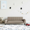 Sofa dla dzieci, cappuccino, 90x53x30 cm, sztuczna skóra