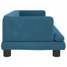 Sofa dla dzieci, niebieska, 80x45x30 cm, aksamit