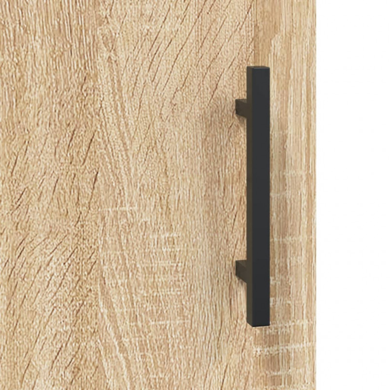 Witrynka, dąb sonoma, 69,5x34x180 cm, materiał drewnopochodny