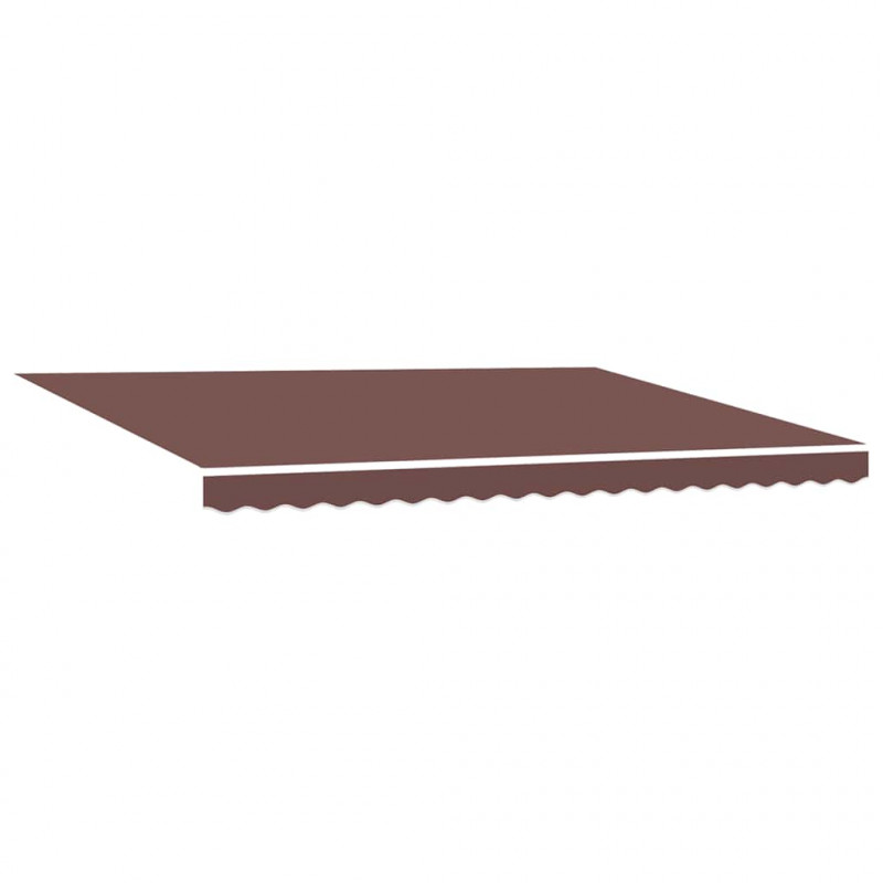 Ręcznie zwijana markiza, brązowa 450x300 cm