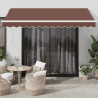 Ręcznie zwijana markiza, brązowa, 350x250 cm