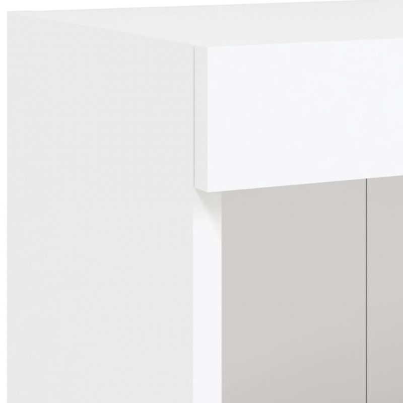 5-częściowy zestaw mebli TV z LED, biały