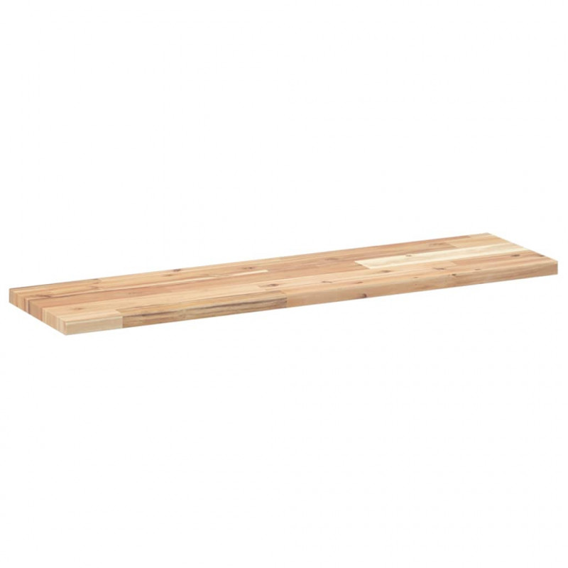 Półki ścienne, 4 szt., 100x20x2 cm, surowe lite drewno akacjowe