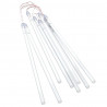 Lampki meteory, 8 szt., 30 cm, 192 zimne białe diody LED
