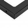 Półka ścienna pod umywalkę, stal i lite drewno akacjowe