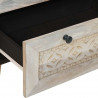 Bufet 2 pcs Biały 120 x 33,5 x 75 cm lite drewno mango