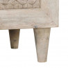 Bufet 2 pcs Biały 120 x 33,5 x 75 cm lite drewno mango