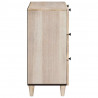 Bufet 3 pcs Biały 180 x 33,5 x 75 cm lite drewno mango