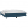 Łóżko typu Box Spring z materacem Ciemnoniebieski 200x220 cm
