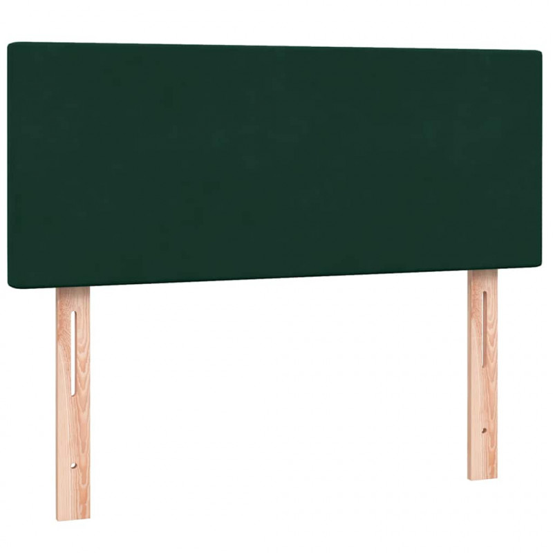 Łóżko kontynentalne z materacem, ciemnozielone, 120x210 cm