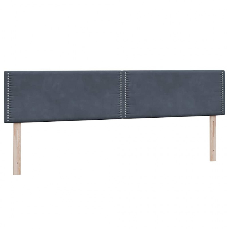 Łóżko typu Box Spring z materacem Ciemnoszary 200x220cm Aksamit