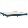 Łóżko typu Box Spring z materacem Ciemnoniebieski 200x220 cm