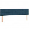 Łóżko typu Box Spring z materacem Ciemnoniebieski 200x220 cm