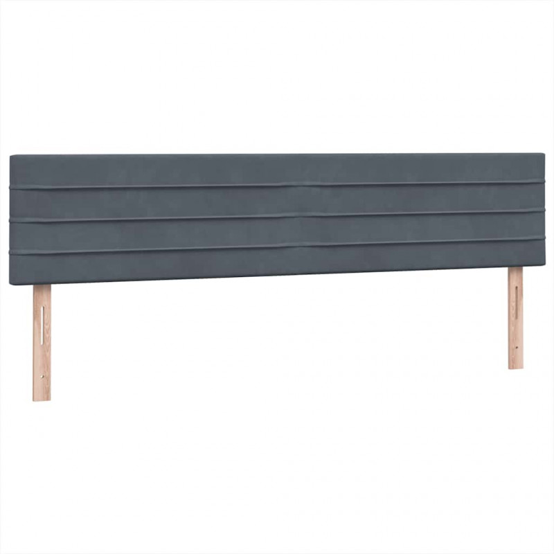 Łóżko typu Box Spring z materacem Ciemnoszary 200x220cm Aksamit