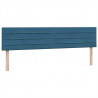 Łóżko typu Box Spring z materacem Ciemnoniebieski 200x220 cm