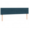 Łóżko typu Box Spring z materacem Ciemnoniebieski 200x220 cm