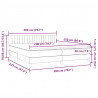 Łóżko typu Box Spring z materacem Ciemnoniebieski 200x220 cm