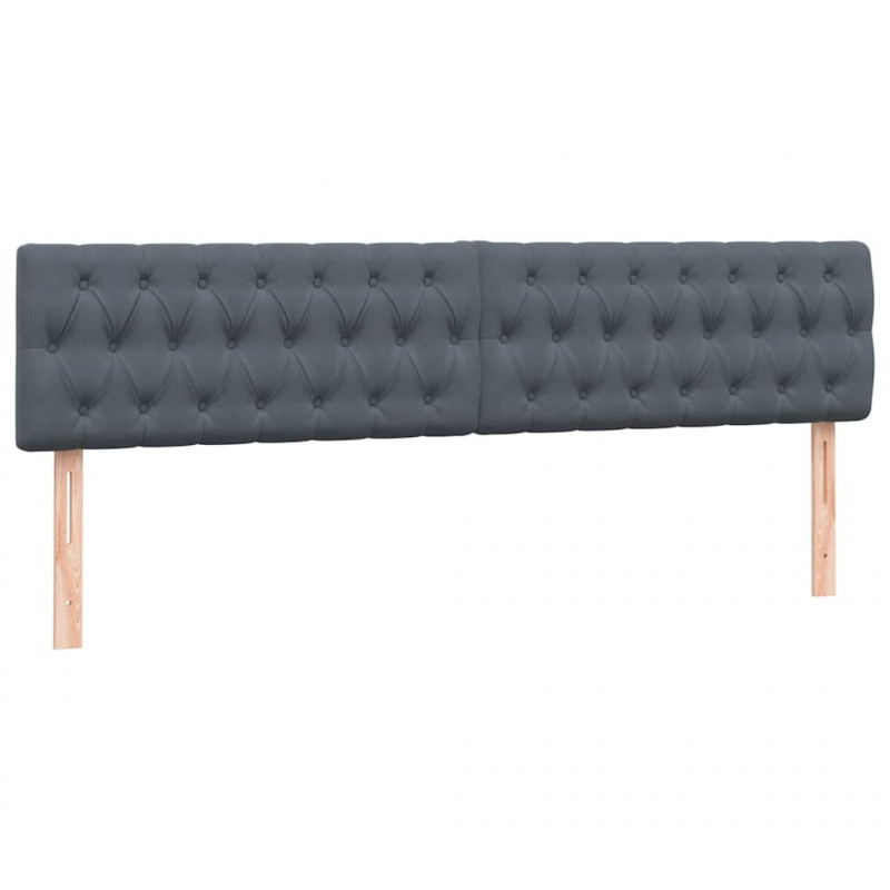 Łóżko typu Box Spring z materacem Ciemnoszary 200x220cm Aksamit