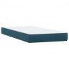 Łóżko typu Box Spring z materacem Ciemnoniebieski 200x220 cm