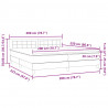 Łóżko typu Box Spring z materacem Ciemnoniebieski 200x220 cm