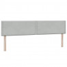 Łóżko typu Box Spring z materacami Jasnoszary 200x210cm Aksamit