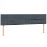 Łóżko typu Box Spring z materacami Ciemnoszary 200x220 cm