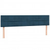 Łóżko typu Box Spring z materacami Ciemnoniebieski 200x220 cm