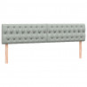 Łóżko typu Box Spring z materacami Jasnoszary 200x210cm Aksamit