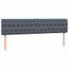 Łóżko typu Box Spring z materacami Ciemnoszary 200x220 cm