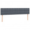 Łóżko typu Box Spring z materacami Ciemnoszary 200x220 cm
