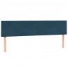 Łóżko typu Box Spring z materacem Ciemnoniebieski 200x220 cm