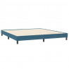 Łóżko typu Box Spring z materacem Ciemnoniebieski 200x220 cm