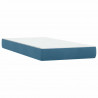 Łóżko typu Box Spring z materacem Ciemnoniebieski 200x220 cm