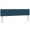 Łóżko typu Box Spring z materacem Ciemnoniebieski 200x220 cm