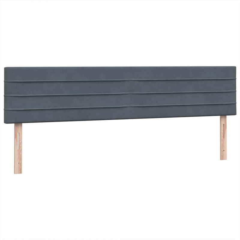 Łóżko typu Box Spring z materacem Ciemnoszary 200x220cm Aksamit