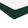 Łóżko kontynentalne z materacem, ciemnozielone, 90x220 cm