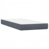 Łóżko typu Box Spring z materacem Ciemnoszary 200x220cm Aksamit