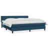 Łóżko typu Box Spring z materacem Ciemnoniebieski 200x220 cm