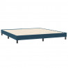 Łóżko typu Box Spring z materacem Ciemnoniebieski 200x220 cm