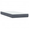 Łóżko typu Box Spring z materacem Ciemnoszary 200x220cm Aksamit