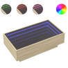 Stolik kawowy z LED, dąb sonoma, 90x50x30 cm