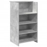 Biurko recepcyjne betonowe szare 135x50x103,5 cm drewno klejone