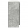 Biurko recepcyjne betonowe szare 135x50x103,5 cm drewno klejone