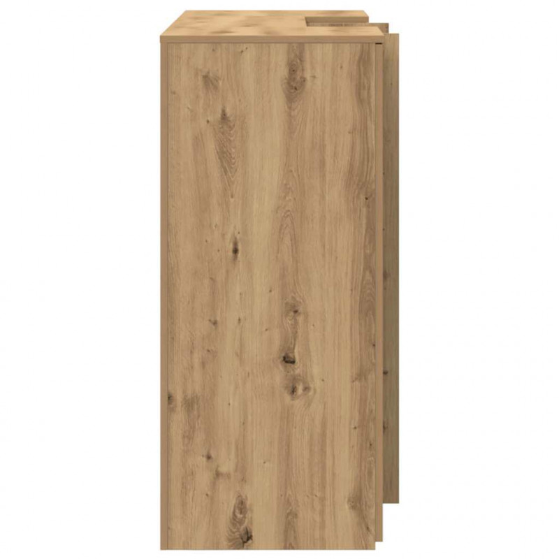 Biurko recepcyjne dąb artisan 135x50x103,5 cm Drewno klejone