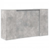 Biurko recepcyjne betonowe szare 180x50x103,5 cm drewno klejone