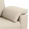 Sofa 2 pcs Beżowy 219 x 80 x 82 cm Tkanina lniana